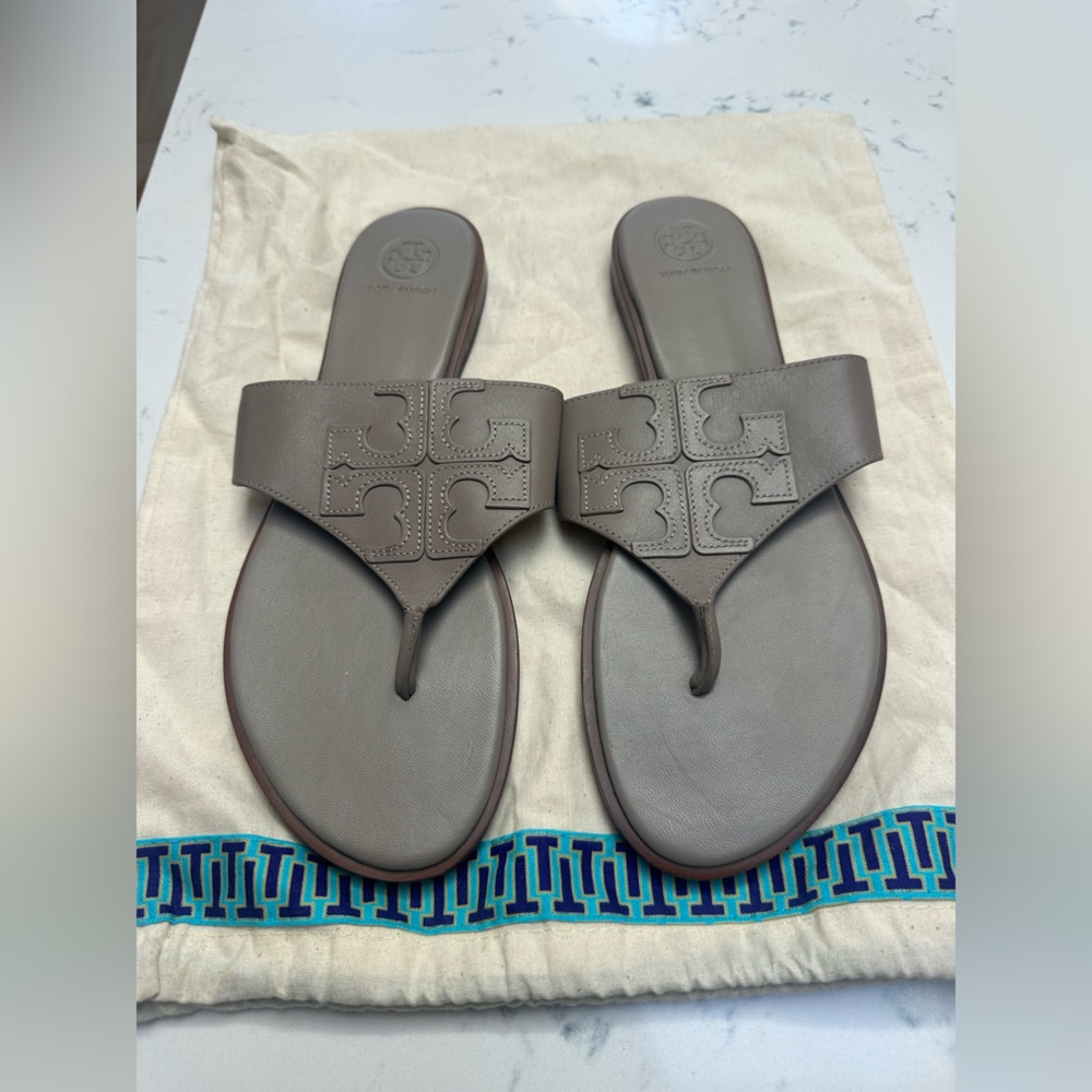 NEW Tory Burch Jamie Full Logo Sandals Shoes